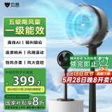 贝昂空气循环扇静音卧室客厅电风扇智能语音节能大风力直流变频家用风扇台式桌面电风扇3D摇头 鸿蒙智联Pro黑【23米长风距】