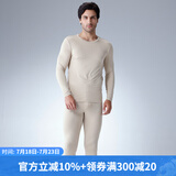 Schiesser舒雅男女情侣款3A抗菌SmartValue保暖内衣套装E5/19192W 男款E5/19192W卡其 XL