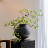 京东鲜花仿真绿植石榴枝2支新中式客厅装饰插花仿生植物花艺高级感摆件