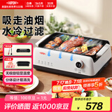 杜邦烤肉多功能锅无烟电烤盘陶瓷釉不粘锅分体式可拆洗电火锅电煮锅家用3-4个人大功率一烤盘一火锅