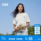 森马[凉感T]观园吉联名短袖T恤女抗菌宽松熊猫夏装潮109324100013