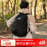 骆驼（CAMEL）户外防水登山包大容量徒步旅行双肩书包男女专业休闲运动包纯黑