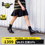 马丁（DR.MARTENS）2976 YS男女款夏季舒适百搭黄车线黑色女切尔西靴 黑色 39