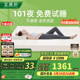金橡树泰国进口天然乳胶原液加厚双人床垫1.8x2米 92%乳胶含内外套