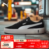 彪马（PUMA）官方女子经典复古胶底厚底增高休闲板鞋松糕鞋PLATFORM 373037 黑色-白-04 38.5