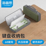 海备思键盘收纳包机械键盘鼠标一体收纳包客制化外设收纳盒适用68/87键抗震缓震保护袋硬壳包