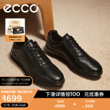 爱步（ECCO）商务休闲鞋 男士休闲皮鞋男鞋牛皮休闲运动鞋子正装鞋 雅仕207124 黑色20712401001 42