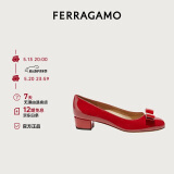 菲拉格慕（Ferragamo）女士Vara蝴蝶结高跟鞋  0591964_1D _ 65/37码 礼物送女友