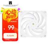 Thermalright(利民)  TL-B14W 14CM 白色性能级风压扇 1500转速PWM  S-FDB V2轴承 三次元动平衡 