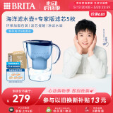 碧然德（BRITA）过滤净水器 家用滤水壶 净水壶 海洋系列 3.5L（蓝）+专家版滤芯5枚 环保加固包装