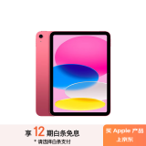 Apple/苹果 iPad(第 10 代)10.9英寸平板 2023年(64GB eSIM版/学习办公娱乐/MUU33CH/A)粉色 蜂窝网络