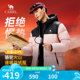 骆驼火山羽绒服1.0男士鸭绒加厚防寒面包服潮款冬季外套M13CR07089H