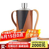 斯涅克（SNAKER） 斯涅克小酒壶304不锈钢1一2斤装白酒酒瓶加厚随身便携式圆柱形 2斤镜面茅台瓶+壶套4杯1漏 1L
