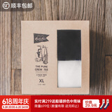 马登工装美式复古重磅纯棉t恤男士二本针白色短袖正肩半袖打底衫男夏 黑+白 /2件/青少年/潮流帅气百搭 3XL (195) 大码基础款亲肤耐穿体恤