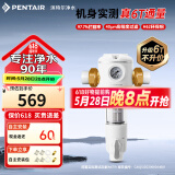 滨特尔（pentair）前置过滤器大通量家用全屋自来水管道40μm过滤器9吨/H大流量水驱涡轮+反冲洗刮洗净水器 【高性价比】6T/H大流量B140