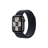 Apple Watch SE  智能手表GPS + 蜂窝款44毫米午夜色铝金属表壳午夜色回环式运动型表带MRHD3CH/A