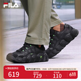FILA 斐乐可颂面包鞋复古运动鞋男冬休闲鞋老爹鞋 黑-IB 42