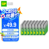 超霸（GP）5号电池40粒五号碱性干电池适用于耳温枪/血氧仪/血压计/血糖仪/鼠标等5号/AA/R6P 商超同款