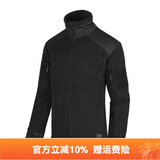 赫利肯重磅连帽抓绒衣男 秋冬季防风保暖外衣休闲加厚夹克外套 黑色（立领解放者） XL (高180-190cm 重190-200斤)