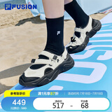 FILA FUSION斐乐潮牌玛丽珍凉鞋女鞋2025春夏凉拖魔术贴海螺沙滩鞋