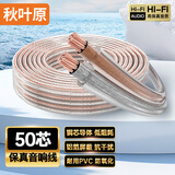 秋叶原（CHOSEAL）音响音箱专用连接线 发烧级纯铜音频喇叭线 功放连接 增强型屏蔽抗干扰50芯金银线 10米 QS2240T10