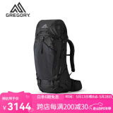 GREGORY格里高利穿岳系列B65B75户外运动大容量重装徒步旅行登山包背包 65L-曜石黑 M