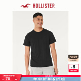 HOLLISTER24夏款经典小海鸥情侣基础款短袖T恤男装女装KI324-4042 黑色 L (180/108A)