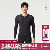 捷酷2025春夏新款ELITE CORE男士长袖骑行服套装透气网眼面料骑行上衣 黑色 2XL