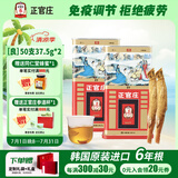 正官庄 良参 韩国原装进口六年根人参红参高丽参西洋参花旗参片补品送礼 良参[良]50支37.5g*2盒 内含约8根参