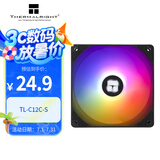 Thermalright(利民)  TL-C12C-S 黑色argb12cm机箱风扇 argb 风扇 支持神光同步 4PIN PWM 调速风扇