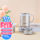 虎牌（TIGER）保温杯 办公型不锈钢真空杯茶滤网杯 水杯CWM-A035 350ml 金灰色NN 350ml