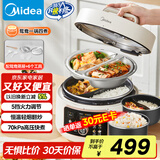 美的（Midea）鸳鸯分格电压力锅4升双胆高压饭锅 家用全自动智能预约开盖煮小米粥炖汤MY-4KK05饭煲4-6人