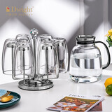 德韦特（DWIGHT）高档耐热水晶玻璃杯套装双层隔热龙井泡绿茶杯家用加厚喝水杯子