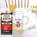 唯铭诺（WEIMINGNUO）儿童牛奶杯带刻度家用早餐杯宝宝喝奶杯冲奶粉专用杯玻璃杯水杯