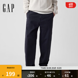 Gap男装弹力斜纹布休闲裤长裤714169 藏蓝色 30 /30