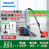 飞利浦（PHILIPS）家用吸尘器卧式手持大功率强力除螨吸毛吸灰吸尘器FC9351