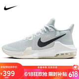耐克（NIKE）男子篮球鞋AIR MAX IMPACT 3运动鞋DC3725-004 灰白 43 