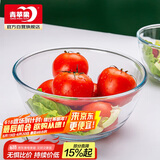 青苹果耐热玻璃碗和面盆欧式沙拉碗加厚揉面盆4.35L超大容量