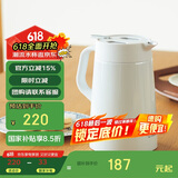 虎牌（TIGER）保温壶 304不锈钢时尚简约保温壶PWO-A12C-W 白色1.2L
