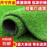 仿真草坪地毯人造人工草皮绿色户外装饰假草塑料垫子阳台幼儿园 2厘米加厚春草（1米宽*2米长）