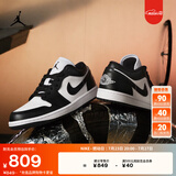 耐克（NIKE）Jordan官方耐克乔丹AJ1女子运动鞋刺绣板鞋低帮DC0774 101白色/黑/白色 36