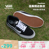 VANS范斯官方 Faulkner酷感黑美式经典薄绒男鞋板鞋 黑色 41