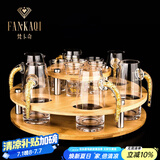 梵卡奇（FANKAQI）金箔白酒杯套装分酒器家用小酒杯酒壶高档酒具送长辈乔 圆圆满满金箔【6杯6壶】