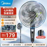 美的（Midea）电风扇落地扇家用大风量 远距强风电扇 立式轻音节能可定时降温 【超级爆款】7叶大风力机械按键