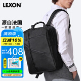 乐上（LEXON）双肩包电脑包15.6/16英寸笔记本背包男双隔层书包旅行防泼水黑色
