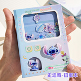 迪士尼（Disney）笔记本 创意封面扭蛋机关趣味本学生记事本 解压礼物本子彩页可爱高颜值手账本 史迪奇A75199-W1