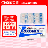 LOXONIN乐松第一三共OTC成人感冒发烧药日本进口止疼药消炎高烧快速退烧洛索洛芬止痛药钠片12粒