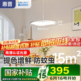 惠普全光谱LED护眼床头卧室灯现代简约长条单头吊灯中山灯具包安装