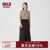 无印良品（MUJI）女式 灯芯绒 A字裙 长半身裙女秋冬款裙子 美拉德BE09CC3A 深棕色 S (155/62A)
