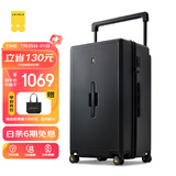 地平线8号（LEVEL8）行李箱 男女28英寸大旅行家宽拉杆大容量托运万向轮PC拉杆箱 黑色